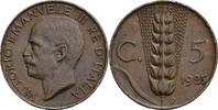 Italien, Victor Emanuel III. 1900-1946 5 Centesimi -