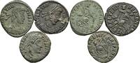 ROM Lot 3 Stück AE3 Siscia Bronzemünzen Constantius II. 337-361 -