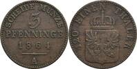 Preussen 3 Pfennige Wilhelm I. 1861-1888 -