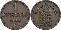 Sachsen 1 Pfennig Johann 1854-1873 -