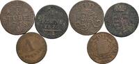 Altdeutschland Lot 3 Stück Kleinmünzen -