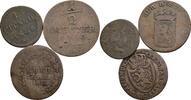 Altdeutschland Lot 3 Stück Kleinmünzen -
