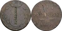 Sachsen-Coburg-Saalfeld 4 Pfennige mit Kontermarke KOBITZSCH Ernst 1806-1826 -