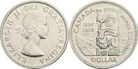 Kanada, Elizabeth II. 1 Dollar 100 Jahre Kronkolonie British Columbia -