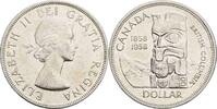 Kanada, Elizabeth II. 1 Dollar 100 Jahre Kronkolonie British Columbia -