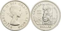 Kanada, Elizabeth II. 1 Dollar 100 Jahre Kronkolonie British Columbia -