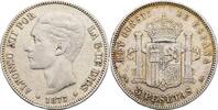 Spanien 5 Pesetas Alfonso XII. 1874-1885 -