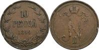 Finnland Großfürstentum (1809-1917) 10 Penniä Nikolaj II. 1894-1917 -
