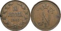 Finnland Großfürstentum (1809-1917) 10 Penniä Nikolaj II. 1894-1917 -