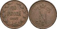 Finnland Großfürstentum (1809-1917) 10 Penniä Nikolaj II. 1894-1917 -