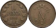 Finnland Großfürstentum (1809-1917) 10 Penniä 1914 Nikolaj II. 1894-1917... 6,00 EUR  plus 10,00 EUR verzending