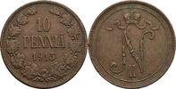 Finnland Großfürstentum (1809-1917) 10 Penniä Nikolaj II. 1894-1917 -