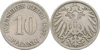 10 Pfennig 1892 G Deutsches Reich  ss