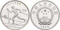 China 10 Yuan Olympische Winterspiele Lillehammer 1994/Skilangläufer -