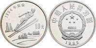 China 10 Yuan Olympische Winterspiele Lillehammer 1994/Skispringer -