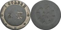 Kaisertum Österreich, Franz Joseph I. 1 Gulden für die Offiziersmesse/Kasinos zu 1 Gulden in Zink, versilbert -