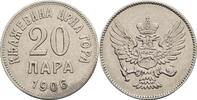 Fürstentum Montenegro 20 Para Nikola I. 1860-1918 -