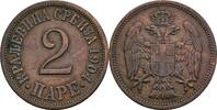 Königreich Serbien 2 Pare Peter I. 1903-1918 -