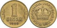 Königreich Jugoslawien 1 Dinar Peter II. 1934-1943 -
