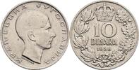 Königreich Jugoslawien 10 Dinara Peter II. 1934-1943 -
