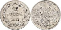 Finnland Großfürstentum 25 Penniä Nikolaj II. 1894-1917 -