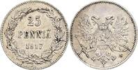 Finnland Großfürstentum 25 Penniä Nikolaj II. 1894-1917 -