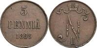 Finnland Großfürstentum 5 Penniä Nikolaj II. 1894-1917 -