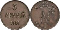 Finnland Großfürstentum 5 Penniä Nikolaj II. 1894-1917 -