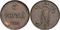 Finnland Großfürstentum 5 Penniä Nikolaj II. 1894-1917 -