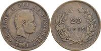 Portugal 20 Reis Carlos I. 1888-1908 -