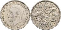 Großbritannien 6 Pence George V. -