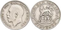 Großbritannien 6 Pence George V. -