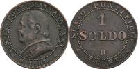 Italien-Kirchenstaat Vatikan 1 Soldo Papst Pius IX.1846-1870 -