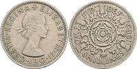 Großbritannien 2 Shillings Queen Elizabeth II. -