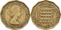 Großbritannien 3 Pence Queen Elizabeth II. -