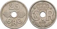Dänemark 25 Öre Christian X. 1912-1947 -