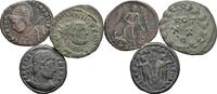 ROM Lot mit 3 Stück AE Münzen Constans, Constantinopolis, Licinius -