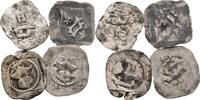 Lot 4 Stück Pfennige  Bayern Heinrich IV. 1393-1450 ss