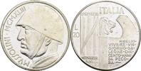 Italien 20 Lire versilberte Fantasieprägung ca. 1960 auf Mussolini -