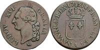 Frankreich 1 Sol Ludwig XVI. (1774–1792) -