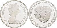 Großbritannien 1 Crown Hochzeit von Prinz Charles und Lady Diana -