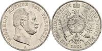 Taler 1861 A Preussen Wilhelm I. 1861-1888 / EIN VEREINSTHALER XXX EIN PFUND FEIN vz, kl. Rf.