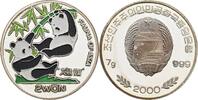 Nordkorea 2 Won Fauna of Asia / 2 Pandas -