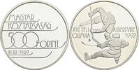 Ungarn 500 Forint Olympische Winterspiele Albertville 1992 / Eishockey -