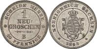 Sachsen Königreich 1 Neugroschen Johann 1854-1873 -
