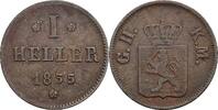 Hessen Darmstadt 1 Heller Großherzog Ludwig III. 1848-1877 -