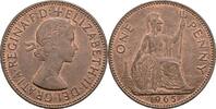 Großbritannien 1 Penny 1965 Elizabeth II. ss 2,50 EUR  plus 10,00 EUR verzending