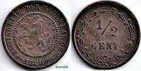 Nederland Nederland 1886 ½ Cent Willem III F- -