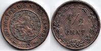 Nederland Nederland 1883 ½ Cent Willem III -