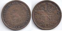 Nederland Nederland 1928 ½ Cent Wilhelmina F: STEMPELBARST door 2 -